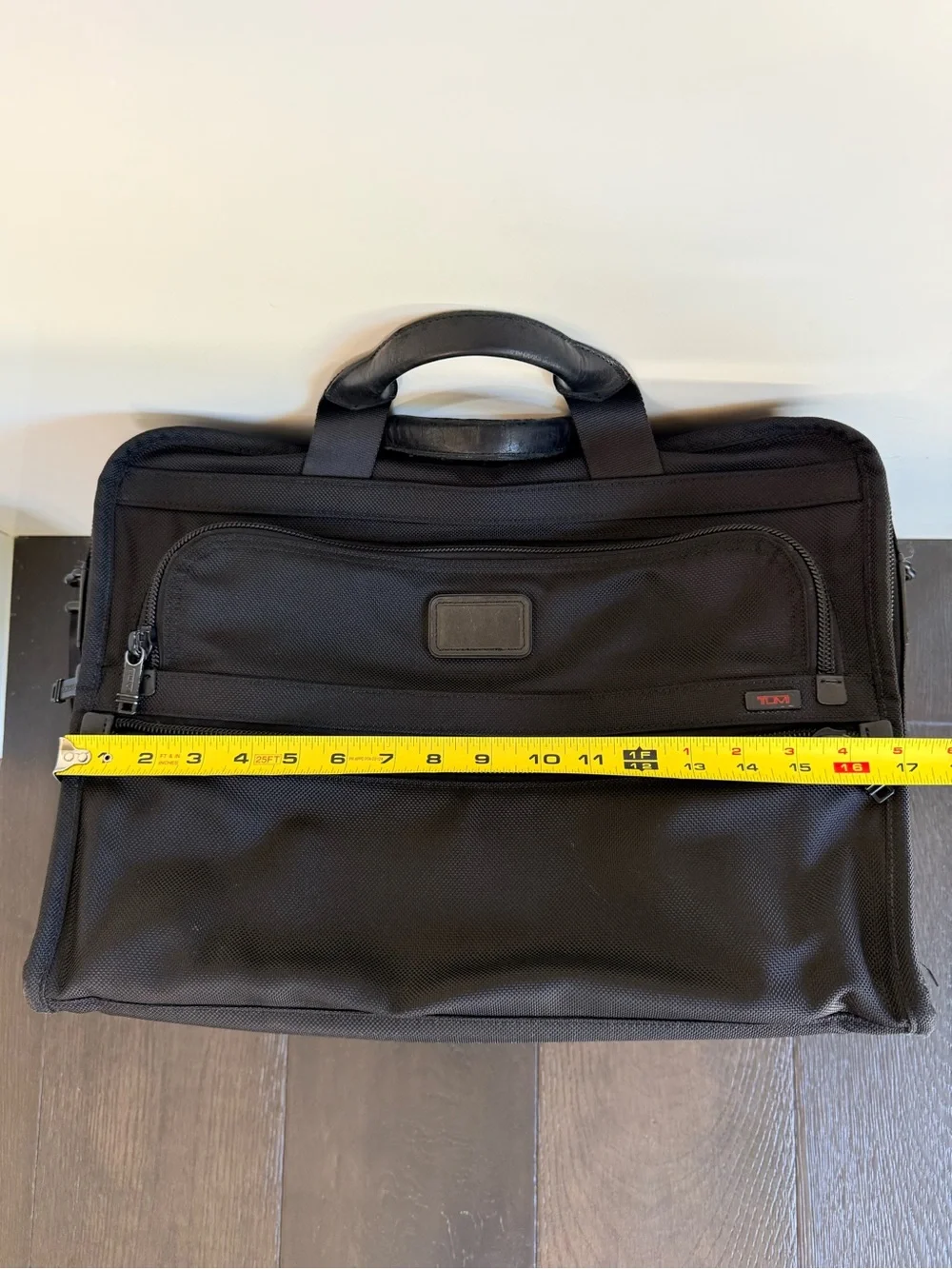 TUMI Alpha DH Slim Laptop Briefcase 26111DH Black Ballistic Nylon